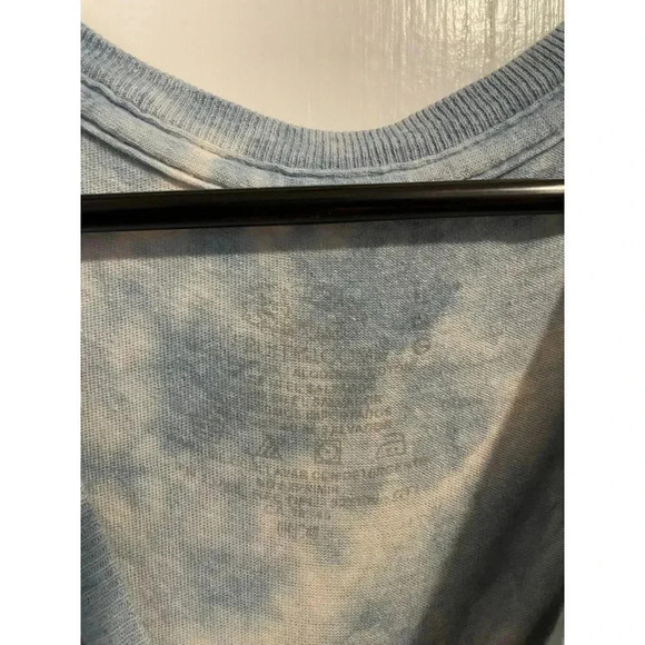 Fruit of the Loom Women's Size Large Blue & white Tie-dyed T-Shirt - Picture 4 of 8